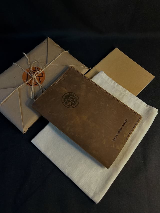 Libreta de piel Zaino Leather con grabado personalizado