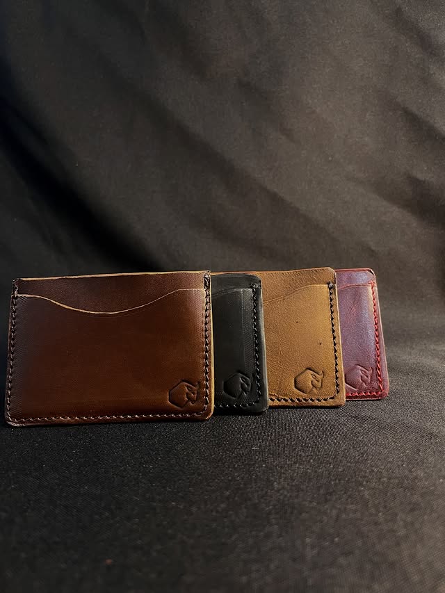 Set de tarjeteros de piel en varios colores